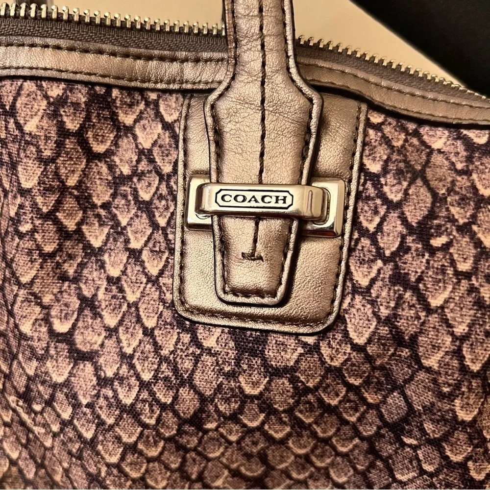 Coach Taylor Python Snake Print Bag